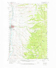 Deer Lodge Montana Historical topographic map, 1:62500 scale, 15 X 15 Minute, Year 1959