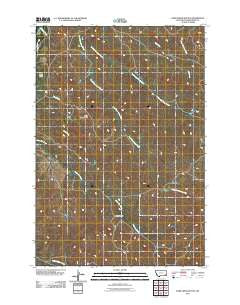 Deer Creek Buttes Montana Historical topographic map, 1:24000 scale, 7.5 X 7.5 Minute, Year 2011
