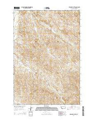 Deer Creek Buttes Montana Current topographic map, 1:24000 scale, 7.5 X 7.5 Minute, Year 2014