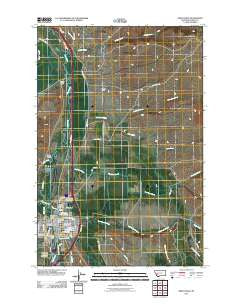 Deer Lodge Montana Historical topographic map, 1:24000 scale, 7.5 X 7.5 Minute, Year 2011