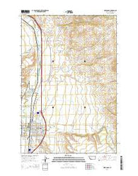 Deer Lodge Montana Current topographic map, 1:24000 scale, 7.5 X 7.5 Minute, Year 2014