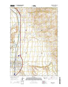 Deer Lodge Montana Current topographic map, 1:24000 scale, 7.5 X 7.5 Minute, Year 2014