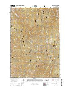 Deer Mountain Montana Current topographic map, 1:24000 scale, 7.5 X 7.5 Minute, Year 2014