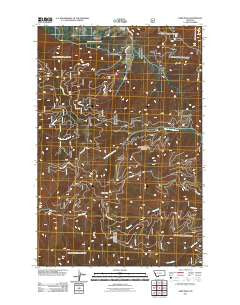 Deer Peak Montana Historical topographic map, 1:24000 scale, 7.5 X 7.5 Minute, Year 2011