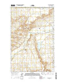 Del Bonita Montana Current topographic map, 1:24000 scale, 7.5 X 7.5 Minute, Year 2014