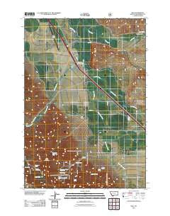 Dell Montana Historical topographic map, 1:24000 scale, 7.5 X 7.5 Minute, Year 2011