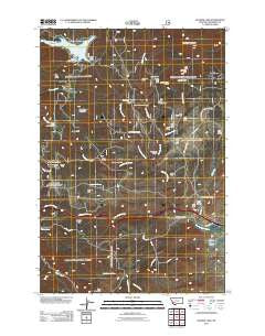 Delmoe Lake Montana Historical topographic map, 1:24000 scale, 7.5 X 7.5 Minute, Year 2011