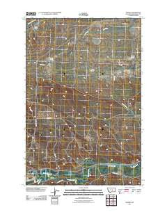 Delphia Montana Historical topographic map, 1:24000 scale, 7.5 X 7.5 Minute, Year 2011