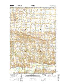 Delphia Montana Current topographic map, 1:24000 scale, 7.5 X 7.5 Minute, Year 2014