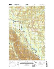 Demers Ridge Montana Current topographic map, 1:24000 scale, 7.5 X 7.5 Minute, Year 2014