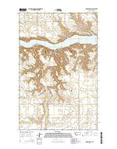 Denson Ranch Montana Current topographic map, 1:24000 scale, 7.5 X 7.5 Minute, Year 2014