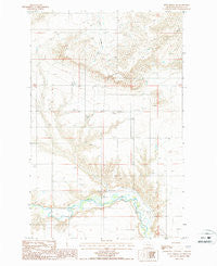 Dent Bridge NE Montana Historical topographic map, 1:24000 scale, 7.5 X 7.5 Minute, Year 1987