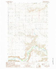 Dent Bridge Montana Historical topographic map, 1:24000 scale, 7.5 X 7.5 Minute, Year 1987