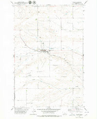 Denton Montana Historical topographic map, 1:24000 scale, 7.5 X 7.5 Minute, Year 1979