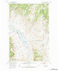 Devils Fence Montana Historical topographic map, 1:62500 scale, 15 X 15 Minute, Year 1950