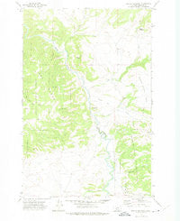 Devils Footstool Montana Historical topographic map, 1:24000 scale, 7.5 X 7.5 Minute, Year 1971