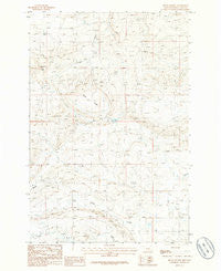 Devils Pocket Montana Historical topographic map, 1:24000 scale, 7.5 X 7.5 Minute, Year 1986