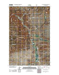 Devils Footstool Montana Historical topographic map, 1:24000 scale, 7.5 X 7.5 Minute, Year 2011
