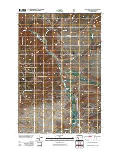 Devils Footstool Montana Historical topographic map, 1:24000 scale, 7.5 X 7.5 Minute, Year 2011