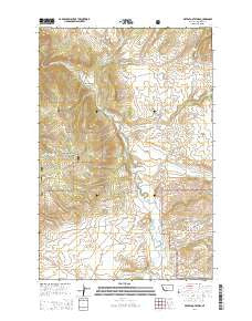 Devils Footstool Montana Current topographic map, 1:24000 scale, 7.5 X 7.5 Minute, Year 2014