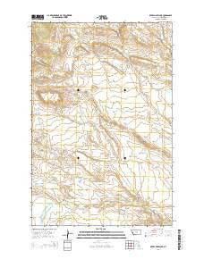 Devils Hole Lake Montana Current topographic map, 1:24000 scale, 7.5 X 7.5 Minute, Year 2014