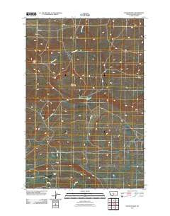 Devils Pocket Montana Historical topographic map, 1:24000 scale, 7.5 X 7.5 Minute, Year 2011