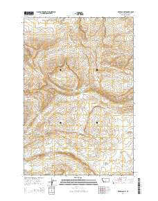 Devils Pocket Montana Current topographic map, 1:24000 scale, 7.5 X 7.5 Minute, Year 2014