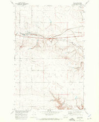 Devon Montana Historical topographic map, 1:24000 scale, 7.5 X 7.5 Minute, Year 1970