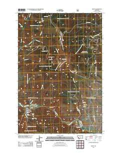 Dewey Montana Historical topographic map, 1:24000 scale, 7.5 X 7.5 Minute, Year 2011