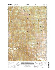 Dewey Montana Current topographic map, 1:24000 scale, 7.5 X 7.5 Minute, Year 2014