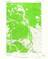 Dewey Montana Historical topographic map, 1:24000 scale, 7.5 X 7.5 Minute, Year 1961