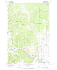 Dewey Montana Historical topographic map, 1:24000 scale, 7.5 X 7.5 Minute, Year 1961