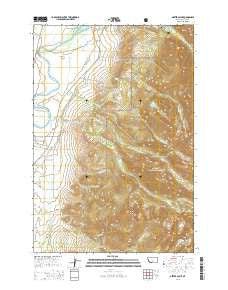 Dexter Point Montana Current topographic map, 1:24000 scale, 7.5 X 7.5 Minute, Year 2014