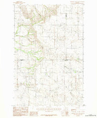 Diamond G Butte NW Montana Historical topographic map, 1:24000 scale, 7.5 X 7.5 Minute, Year 1983