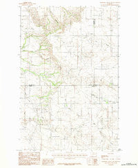 Diamond G Butte NW Montana Historical topographic map, 1:24000 scale, 7.5 X 7.5 Minute, Year 1983