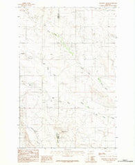 Diamond G Butte Montana Historical topographic map, 1:24000 scale, 7.5 X 7.5 Minute, Year 1983