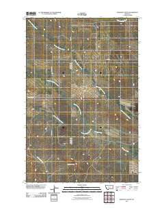 Diamond G Butte Montana Historical topographic map, 1:24000 scale, 7.5 X 7.5 Minute, Year 2011