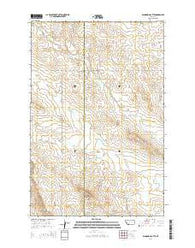 Diamond G Butte Montana Current topographic map, 1:24000 scale, 7.5 X 7.5 Minute, Year 2014