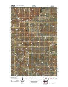 Diamond G Butte NW Montana Historical topographic map, 1:24000 scale, 7.5 X 7.5 Minute, Year 2011