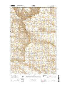 Diamond G Butte NW Montana Current topographic map, 1:24000 scale, 7.5 X 7.5 Minute, Year 2014