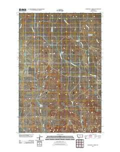 Diamond G Creek Montana Historical topographic map, 1:24000 scale, 7.5 X 7.5 Minute, Year 2011