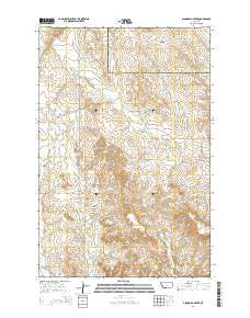 Diamond G Creek Montana Current topographic map, 1:24000 scale, 7.5 X 7.5 Minute, Year 2014