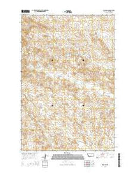 Dice Dam Montana Current topographic map, 1:24000 scale, 7.5 X 7.5 Minute, Year 2014