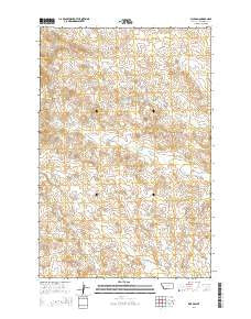 Dice Dam Montana Current topographic map, 1:24000 scale, 7.5 X 7.5 Minute, Year 2014