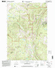 Dickie Peak Montana Historical topographic map, 1:24000 scale, 7.5 X 7.5 Minute, Year 1997