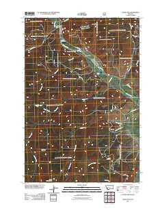 Dickie Hills Montana Historical topographic map, 1:24000 scale, 7.5 X 7.5 Minute, Year 2011