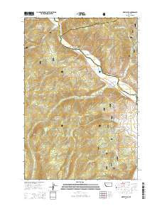 Dickie Hills Montana Current topographic map, 1:24000 scale, 7.5 X 7.5 Minute, Year 2014