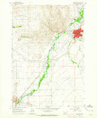 Dillon West Montana Historical topographic map, 1:24000 scale, 7.5 X 7.5 Minute, Year 1963