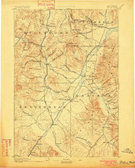 Dillon Montana Historical topographic map, 1:250000 scale, 1 X 1 Degree, Year 1893