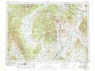 Dillon Montana Historical topographic map, 1:250000 scale, 1 X 2 Degree, Year 1955